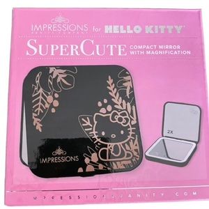 NEW Impressions Vanity Hello Kitty Supercute Compact Mirror With Magnification